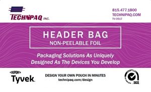 Header Bag Non-Peelable Foil Packaging Solution Banner