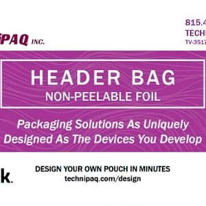Header Bag Non-Peelable Foil Packaging Solution Banner